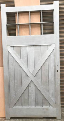 heritage rear door ready to glaze and install  