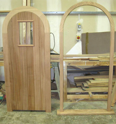 rear door and frame  