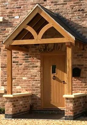 bespoke timber porch wide entrance