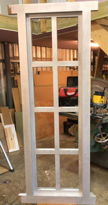 Narrow and tall timber casement window