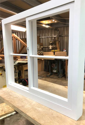 Traditional sash window bespoke made in our workshops